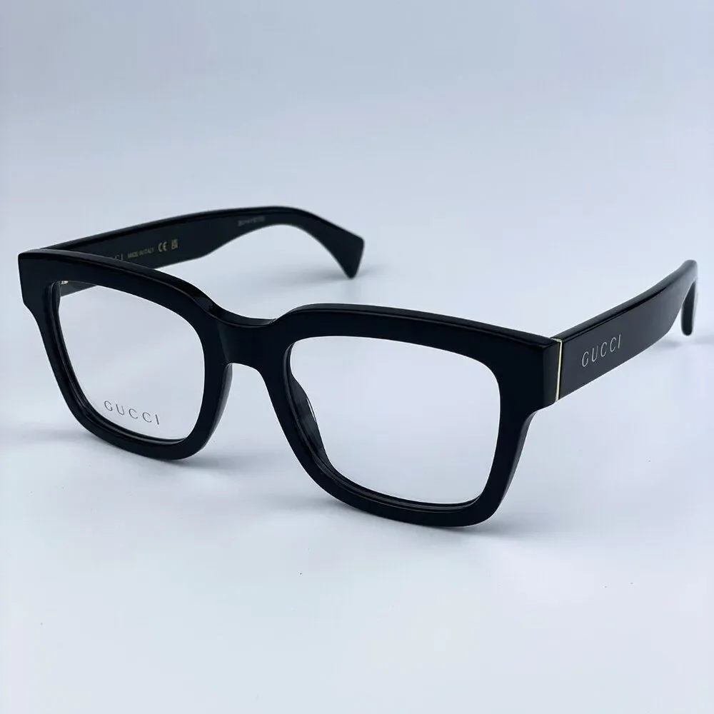 Gucci GG1138O 001 Black Square Men Eyeglasses BRAND NEW